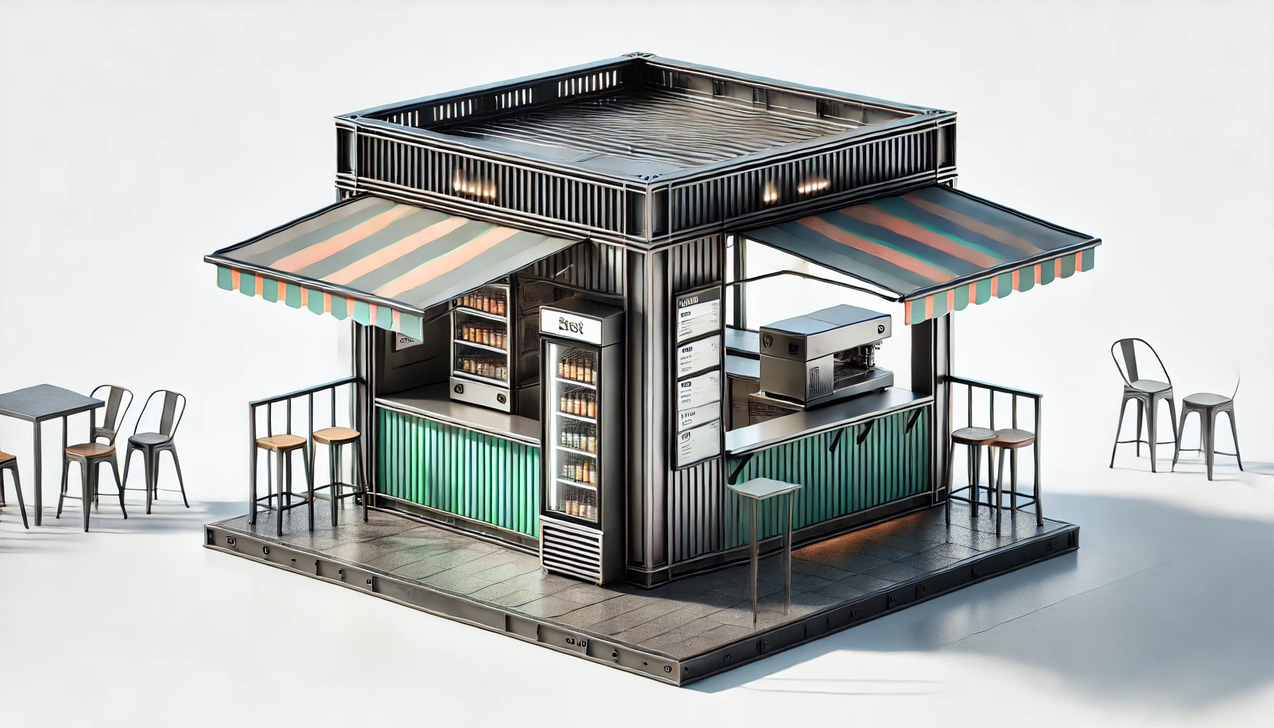 Steel-Structured Kiosks