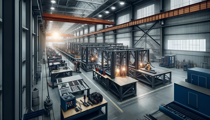 Steel Welding Workshop Designed for Prefabrication work