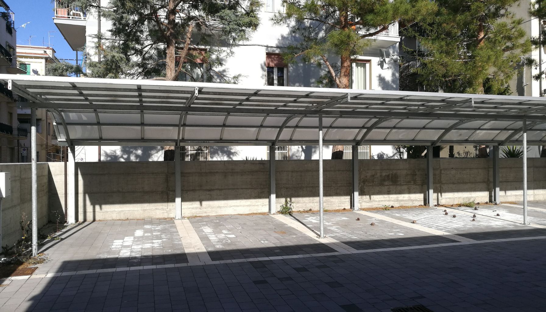 Innovative Car Parking Solutions with Carports and Shades Made with Stainless Steel or Polycarbonate Sheet